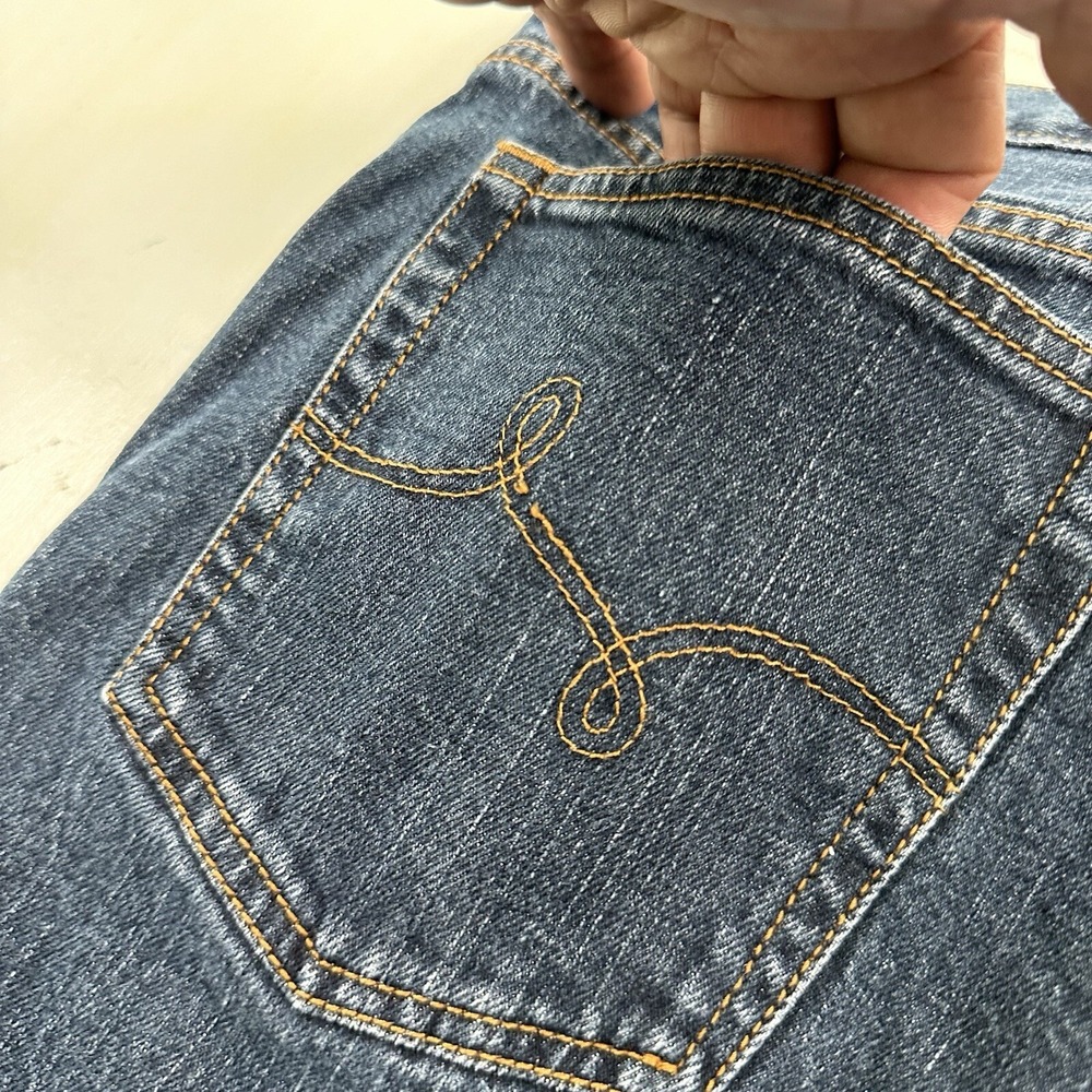 LRG Slim Straight Leg Jeans Men Actual 36x30 Blue Stretch Lifted Research Group - Picture 14 of 15